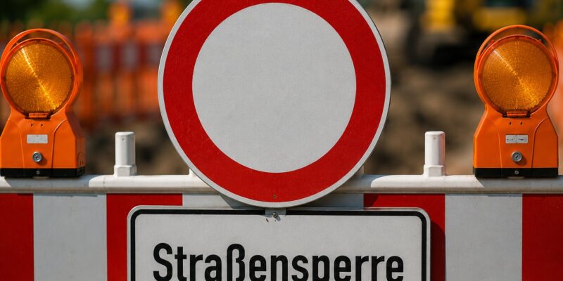 Baustellenabsperrung