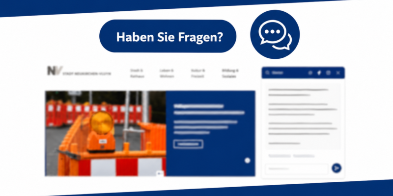 Informationstext auf einem Plakat dargestellt.