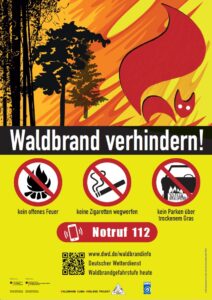 Flyer Waldbrand verhindern