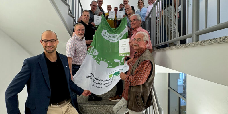 Gruppenbild im Treppenhaus