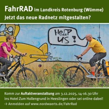 Ankündigung Auftaktveranstaltung FahrRAD im Landkreis ROW
