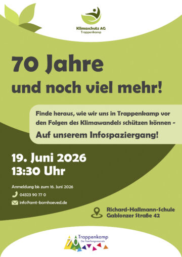 Plakat Klima Spaziergang Trappenkamp